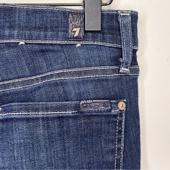 7 For All Mankind Dark Wash Bootcut Jeans Size 29 - Picture 9 of 13